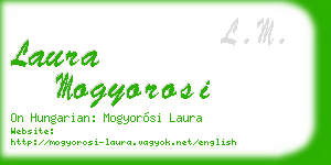 laura mogyorosi business card